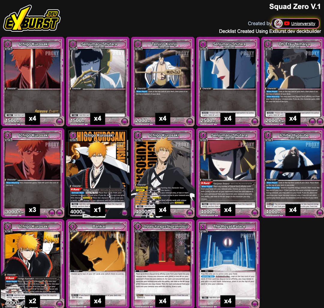 BLEACH デザインデッキ 久保帯人公式ファンクラブサイト『Klub Outside』